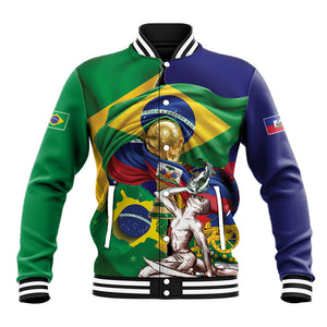 Personalized Brazil Haiti 2026 World Football Baseball Jacket Come On Boys