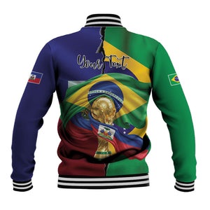 Personalized Brazil Haiti 2026 World Football Baseball Jacket Come On Boys