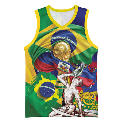 Personalized Brazil Haiti 2026 World Football Basketball Jersey Come On Boys