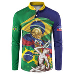 Personalized Brazil Haiti 2026 World Football Button Sweatshirt Come On Boys