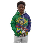 Personalized Brazil Haiti 2026 World Football Kid Hoodie Come On Boys