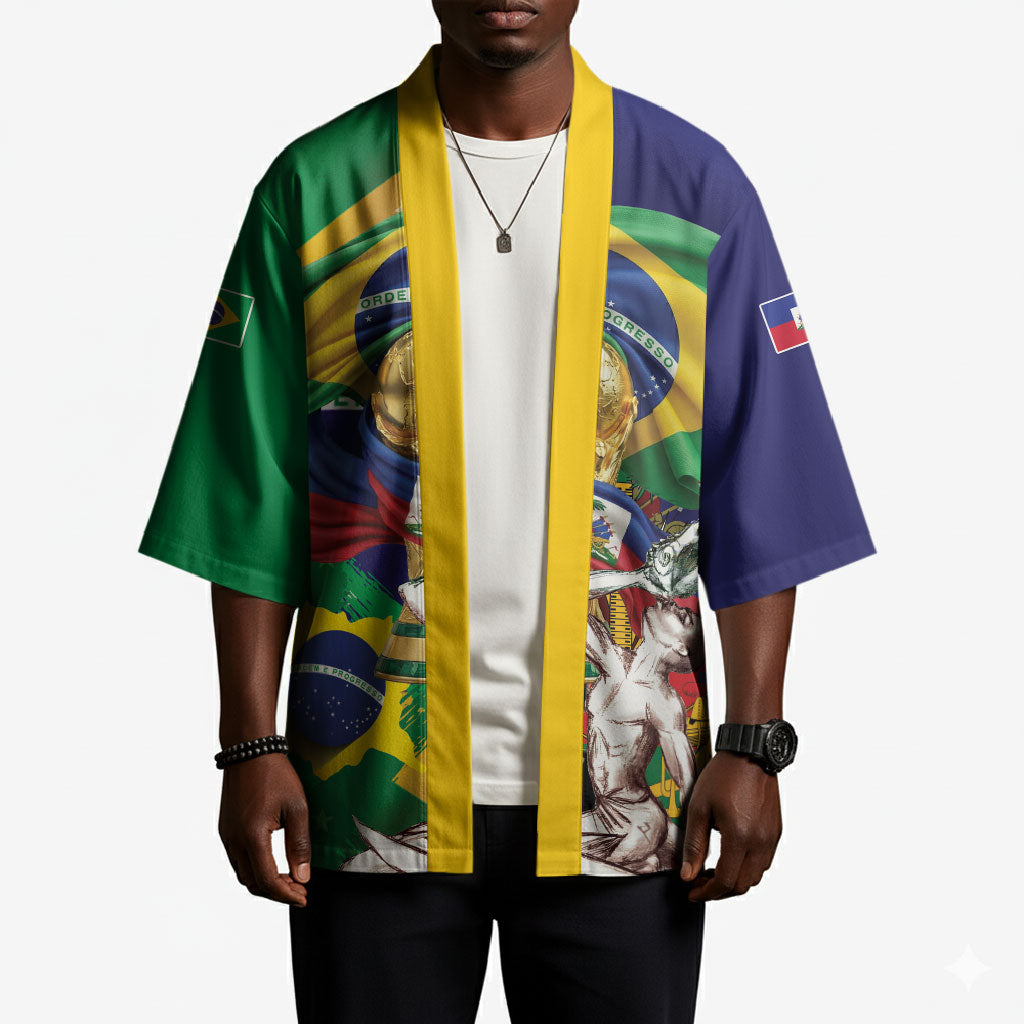 Personalized Brazil Haiti 2026 World Football Kimono Come On Boys