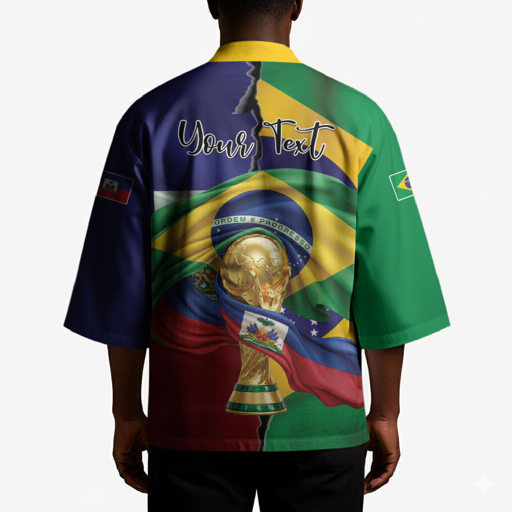 Personalized Brazil Haiti 2026 World Football Kimono Come On Boys