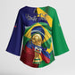 Personalized Brazil Haiti 2026 World Football Kimono Sleeve Blouse Come On Boys
