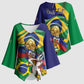 Personalized Brazil Haiti 2026 World Football Kimono Sleeve Blouse Come On Boys