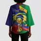 Personalized Brazil Haiti 2026 World Football Kimono Sleeve Blouse Come On Boys