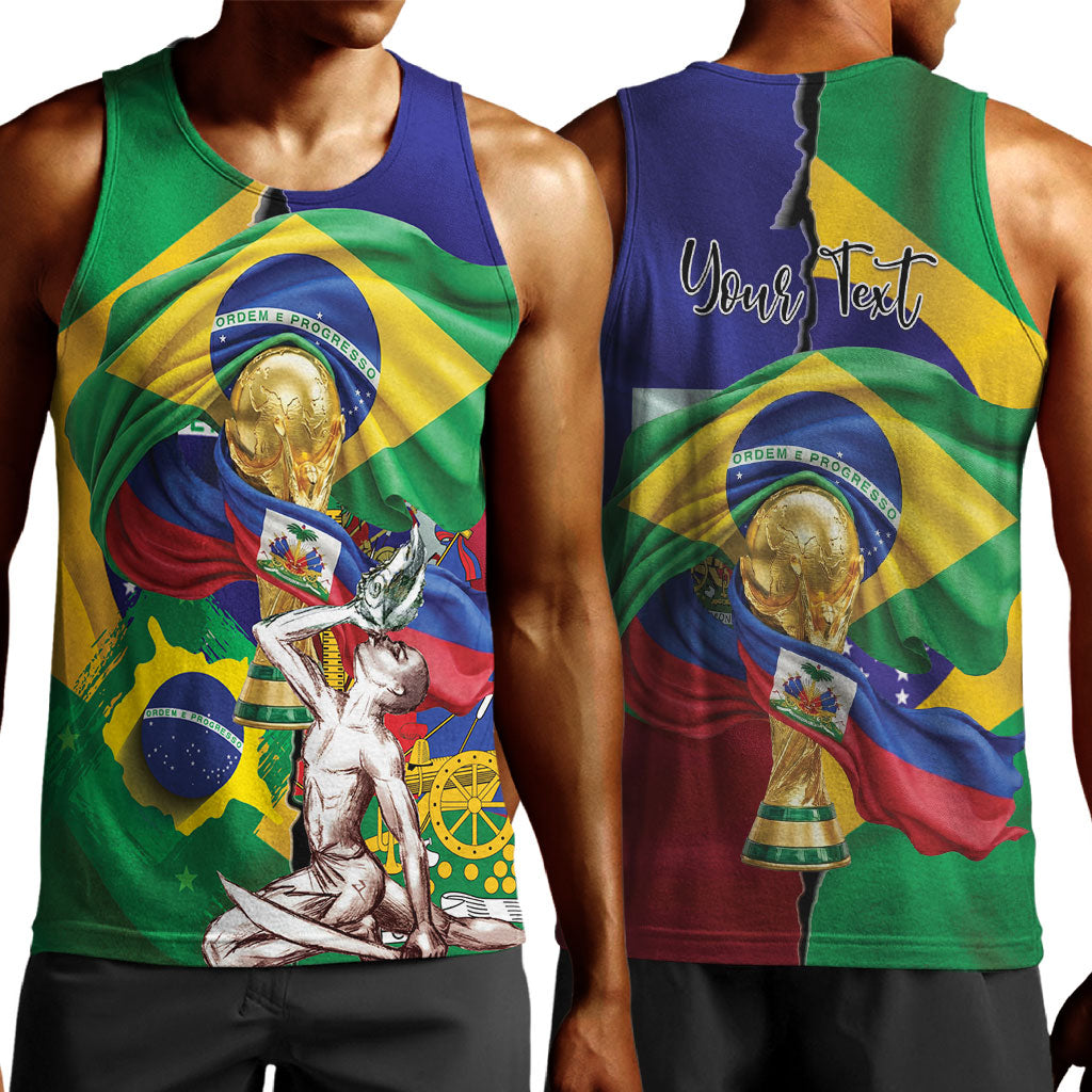 Personalized Brazil Haiti 2026 World Football Men Tank Top Come On Boys