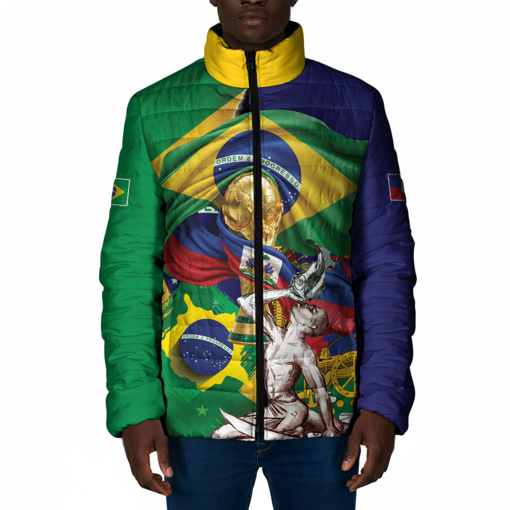Personalized Brazil Haiti 2026 World Football Padded Jacket Come On Boys