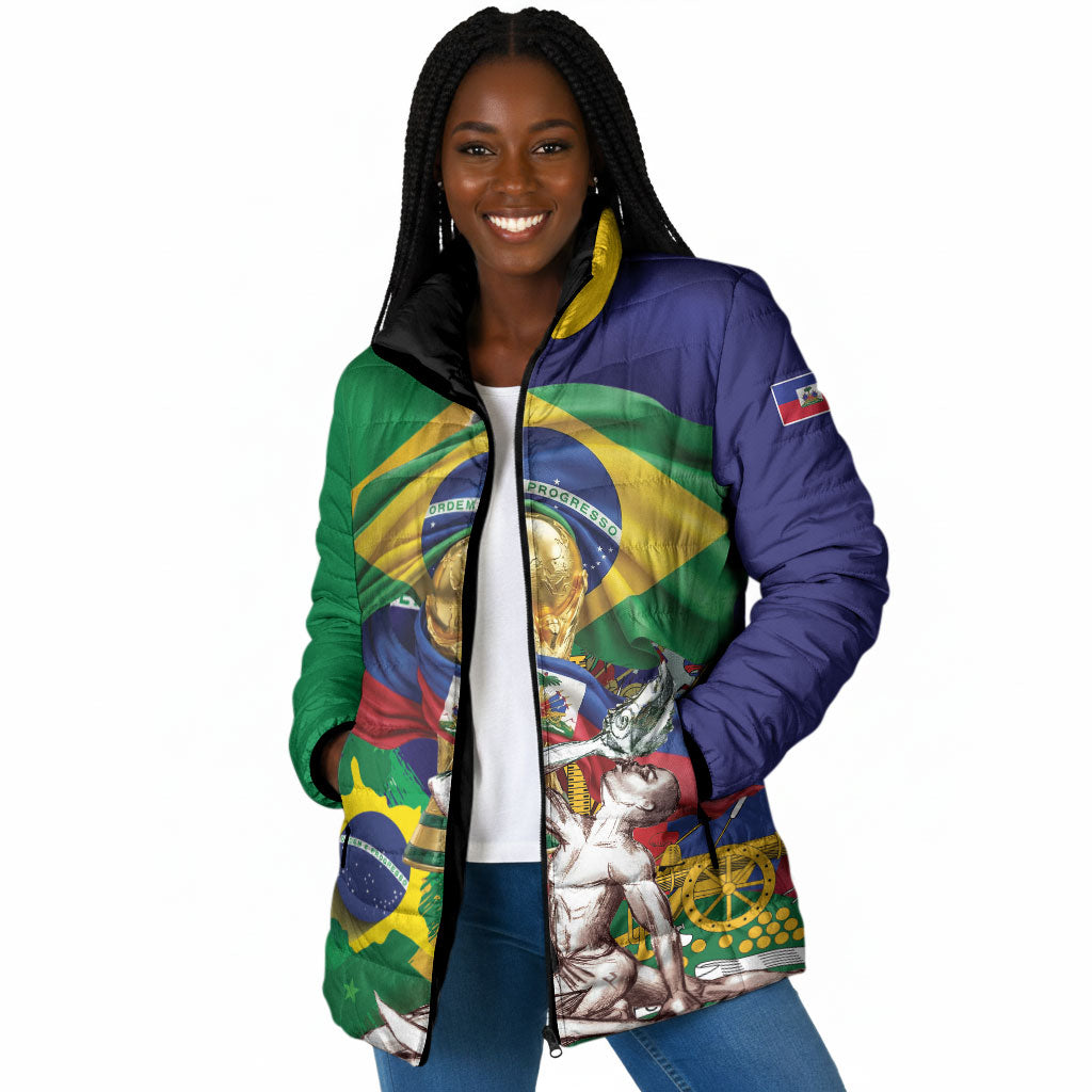 Personalized Brazil Haiti 2026 World Football Padded Jacket Come On Boys