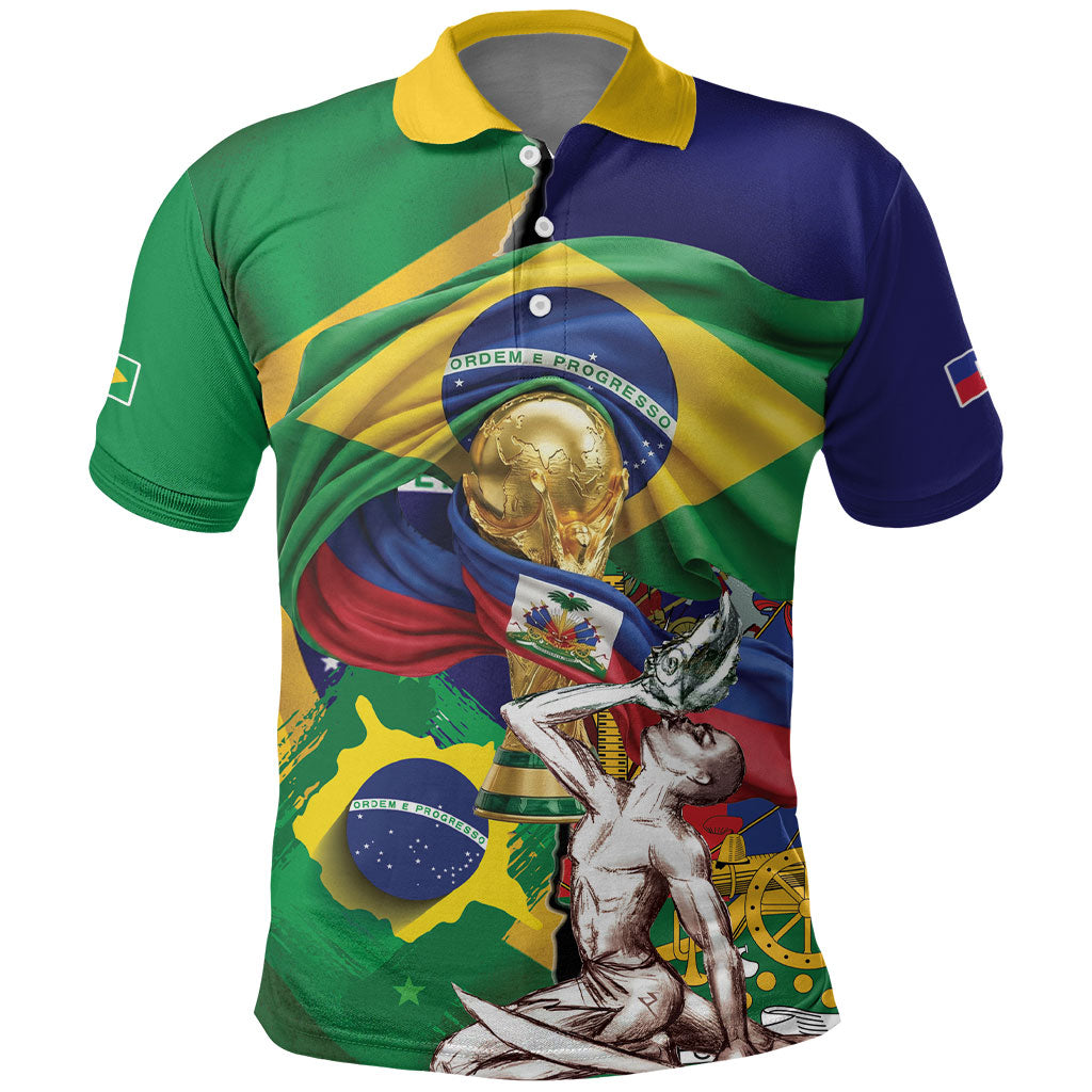 Personalized Brazil Haiti 2026 World Football Polo Shirt Come On Boys