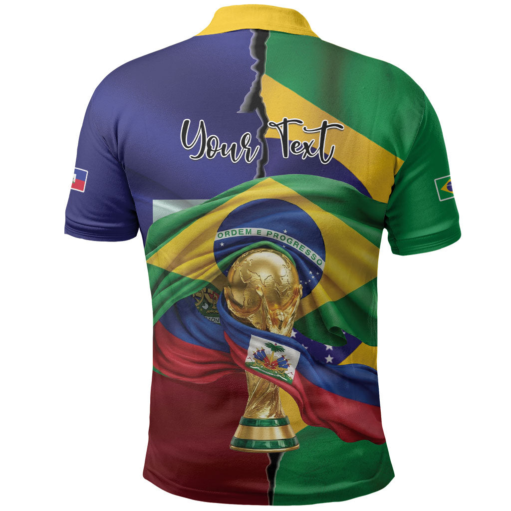 Personalized Brazil Haiti 2026 World Football Polo Shirt Come On Boys