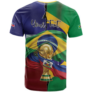 Personalized Brazil Haiti 2026 World Football T shirt Come On Boys