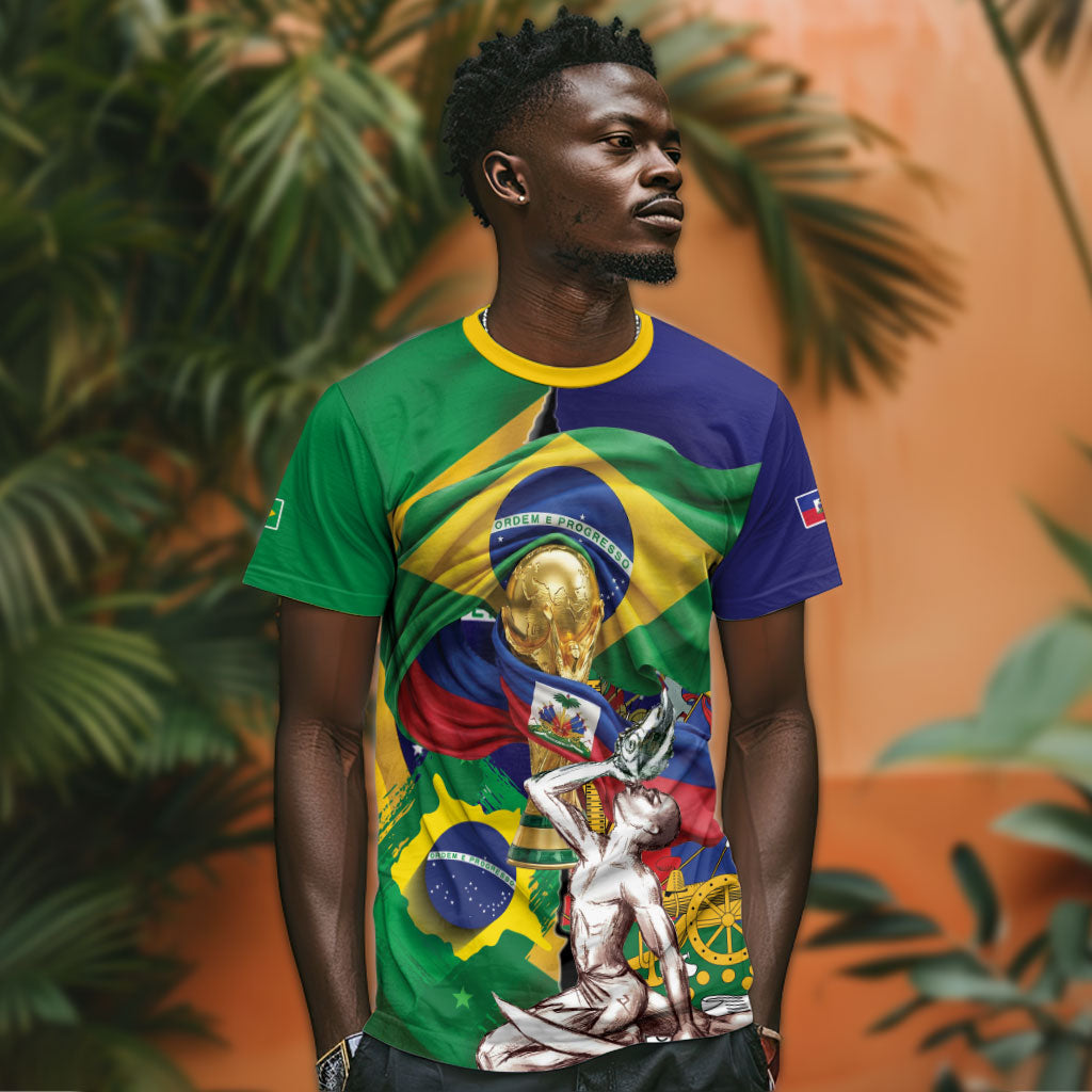 Personalized Brazil Haiti 2026 World Football T shirt Come On Boys