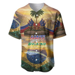 Personalized Brazil Haiti Baseball Jersey Heritage Landscape