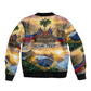 Personalized Brazil Haiti Bomber Jacket Heritage Landscape