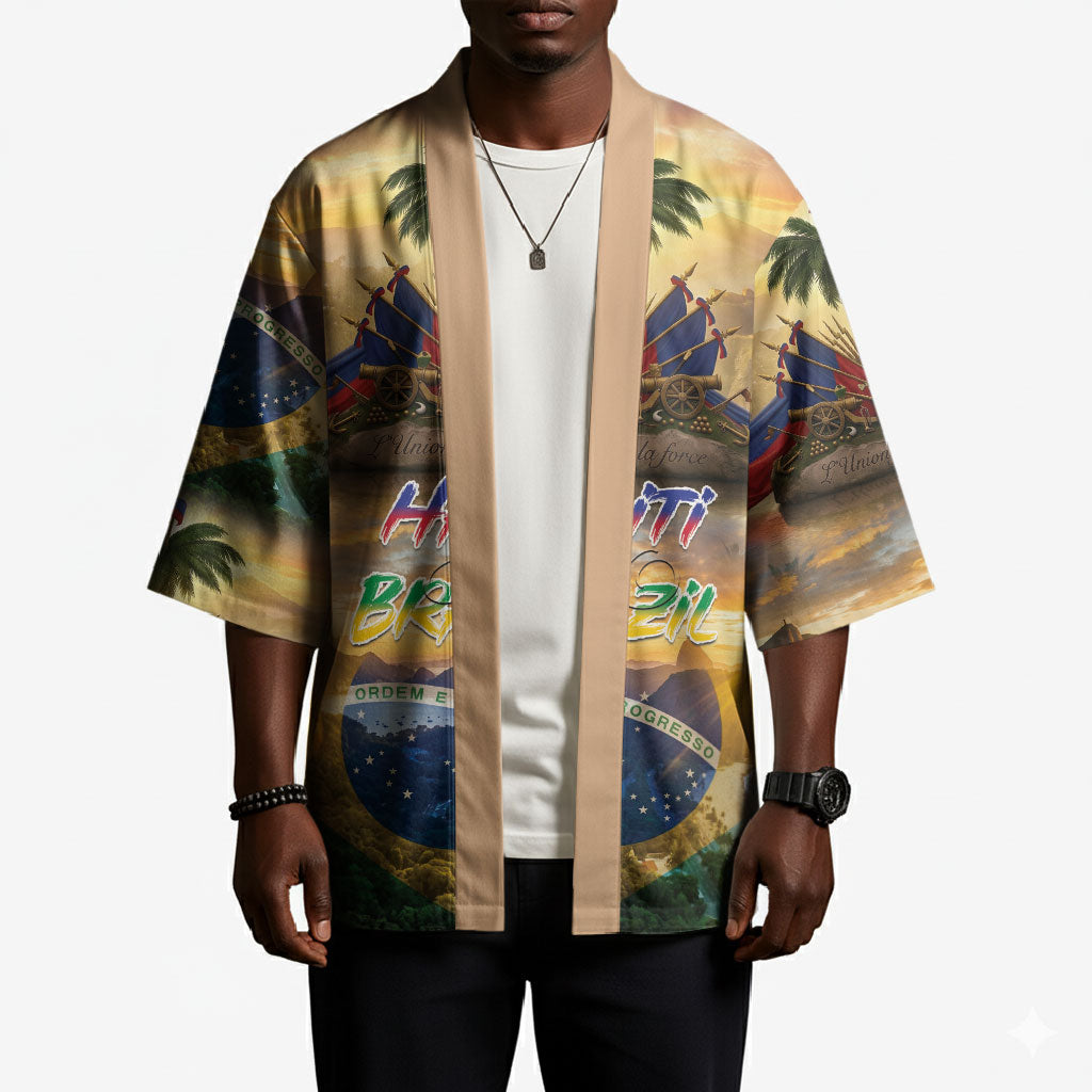 Personalized Brazil Haiti Kimono Heritage Landscape