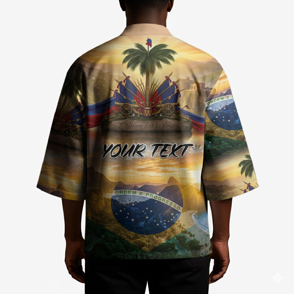 Personalized Brazil Haiti Kimono Heritage Landscape