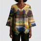 Personalized Brazil Haiti Kimono Sleeve Blouse Heritage Landscape