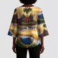 Personalized Brazil Haiti Kimono Sleeve Blouse Heritage Landscape