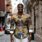 Personalized Brazil Haiti Long Sleeve Button Shirt Heritage Landscape