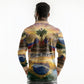 Personalized Brazil Haiti Long Sleeve Polo Shirt Heritage Landscape