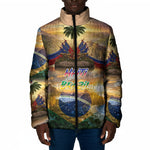 Personalized Brazil Haiti Padded Jacket Heritage Landscape