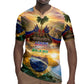 Personalized Brazil Haiti Rugby Jersey Heritage Landscape