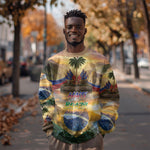 Personalized Brazil Haiti Sweatshirt Heritage Landscape