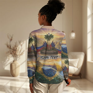 Personalized Brazil Haiti Women Casual Shirt Heritage Landscape