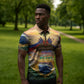 Personalized Brazil Haiti Zipper Polo Shirt Heritage Landscape