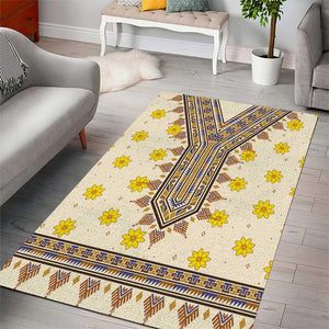 Enkutatash Dashiki Adey Abeba Pattern Area Rug