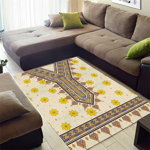 Enkutatash Dashiki Adey Abeba Pattern Area Rug