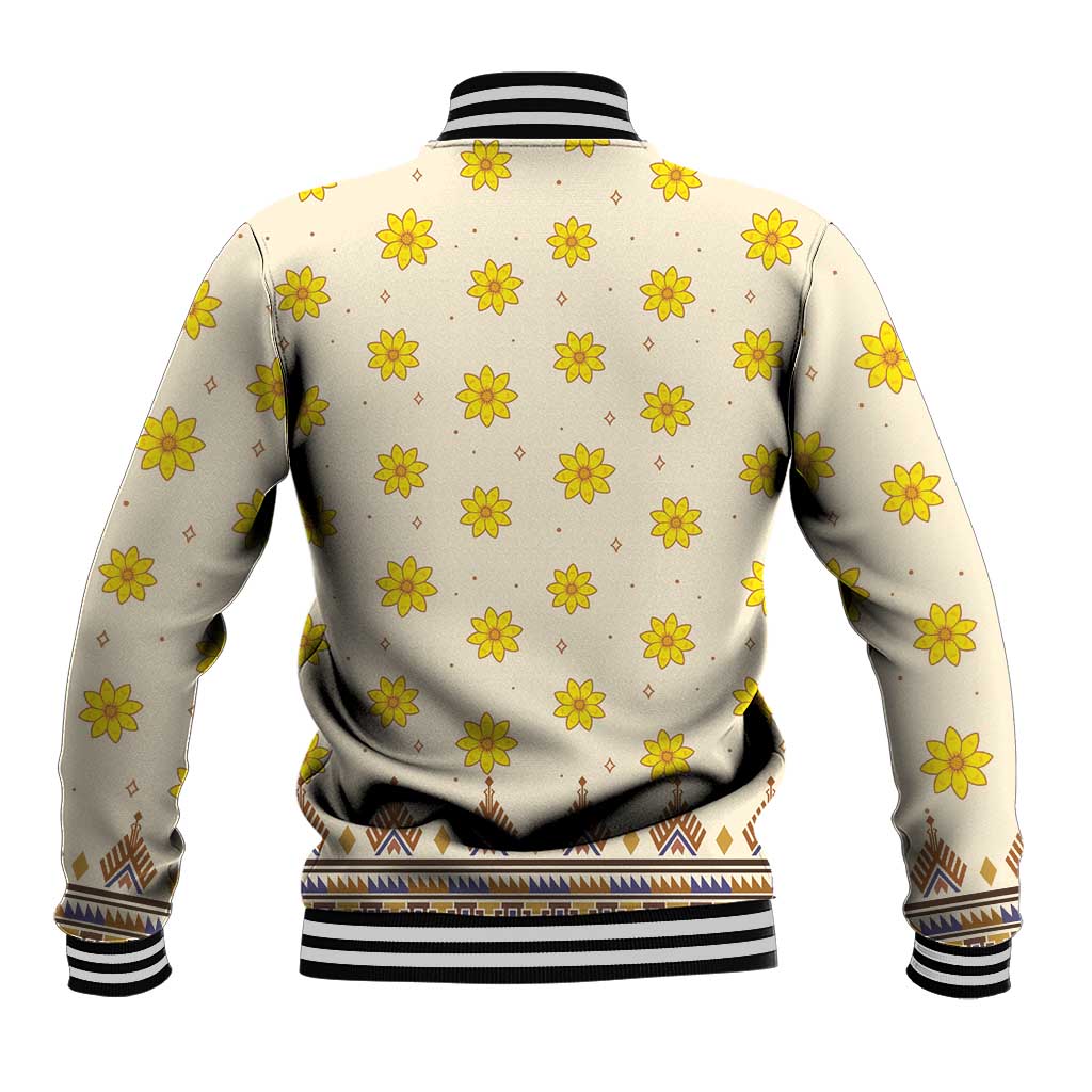 Enkutatash Dashiki Adey Abeba Pattern Baseball Jacket LT01