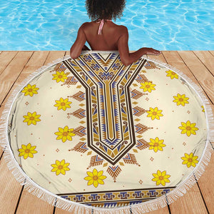 Enkutatash Dashiki Adey Abeba Pattern Beach Blanket