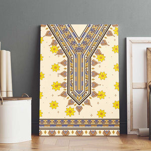 Enkutatash Dashiki Adey Abeba Pattern Canvas Wall Art