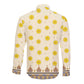 Enkutatash Dashiki Adey Abeba Pattern Long Sleeve Button Shirt