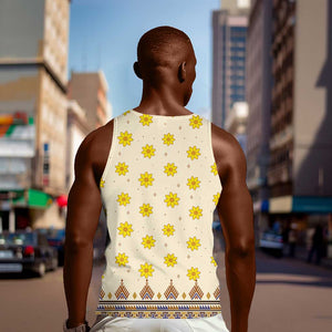 Enkutatash Dashiki Adey Abeba Pattern Men Tank Top