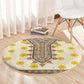 Enkutatash Dashiki Adey Abeba Pattern Round Carpet