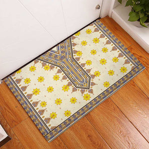 Enkutatash Dashiki Adey Abeba Pattern Rubber Doormat