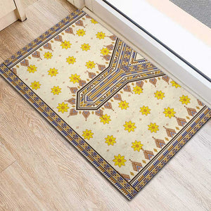 Enkutatash Dashiki Adey Abeba Pattern Rubber Doormat