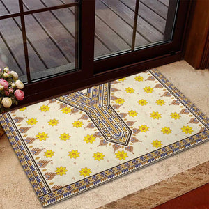 Enkutatash Dashiki Adey Abeba Pattern Rubber Doormat