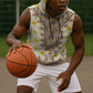 Enkutatash Dashiki Adey Abeba Pattern Sleeveless Hoodie - African Pride