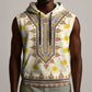 Enkutatash Dashiki Adey Abeba Pattern Sleeveless Hoodie - African Pride