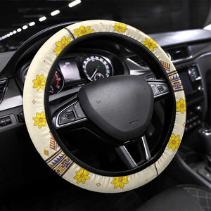 Enkutatash Dashiki Adey Abeba Pattern Steering Wheel Cover