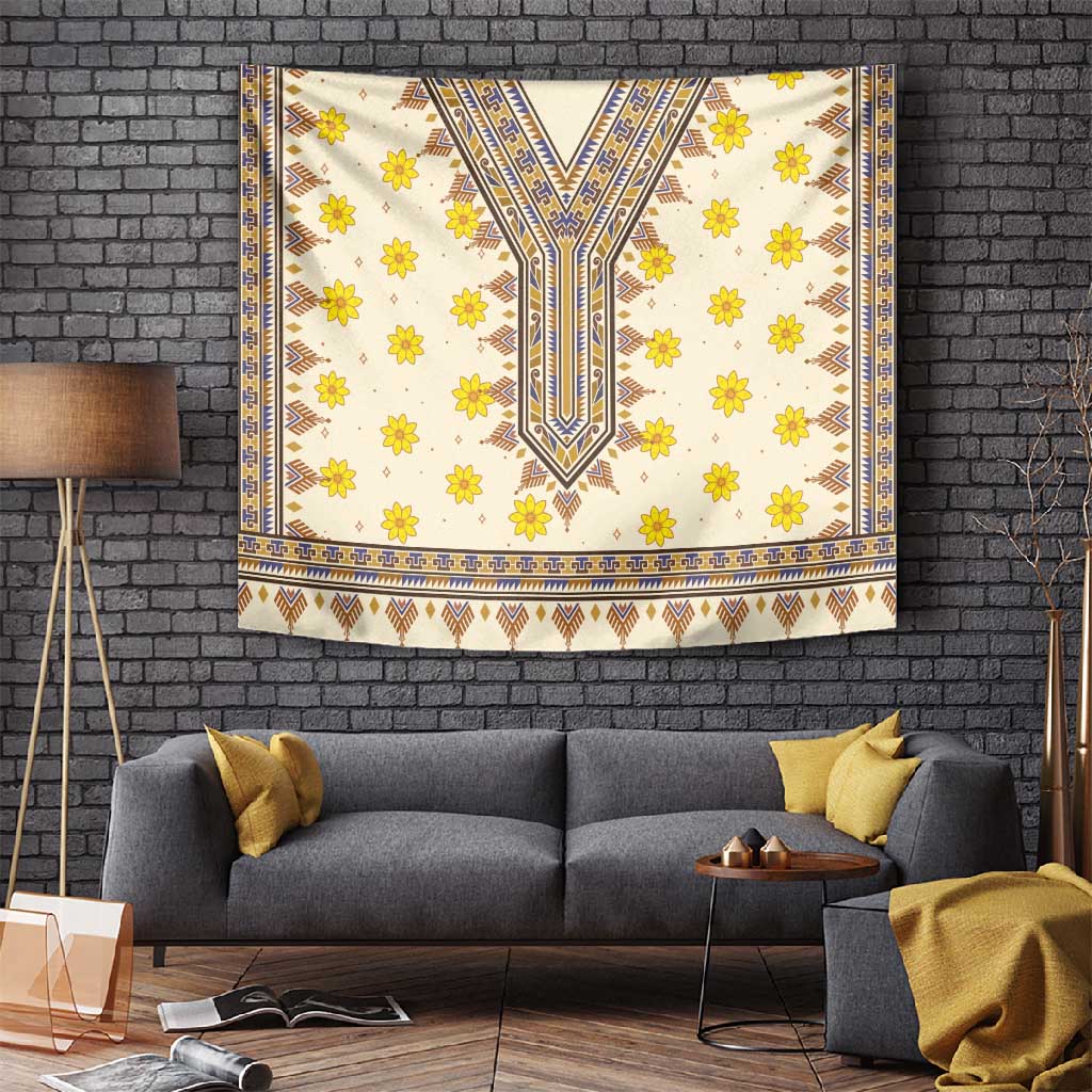 Enkutatash Dashiki Adey Abeba Pattern Tapestry