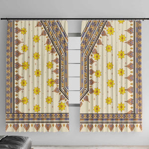 Enkutatash Dashiki Adey Abeba Pattern Window Curtain