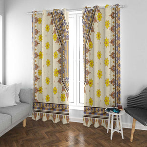 Enkutatash Dashiki Adey Abeba Pattern Window Curtain