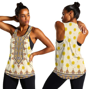 Enkutatash Dashiki Adey Abeba Pattern Women Racerback Tank