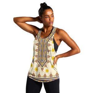 Enkutatash Dashiki Adey Abeba Pattern Women Racerback Tank