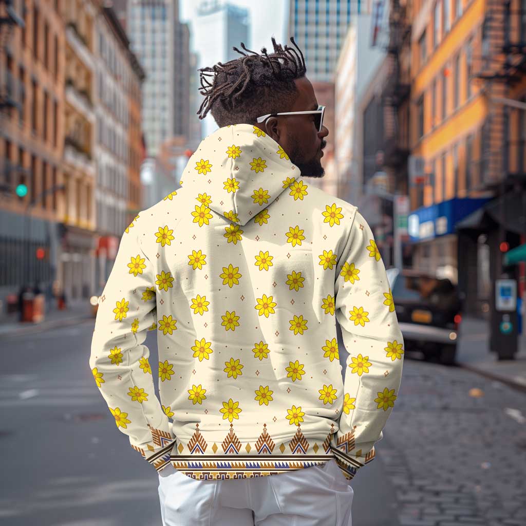 Enkutatash Dashiki Adey Abeba Pattern Zip Hoodie